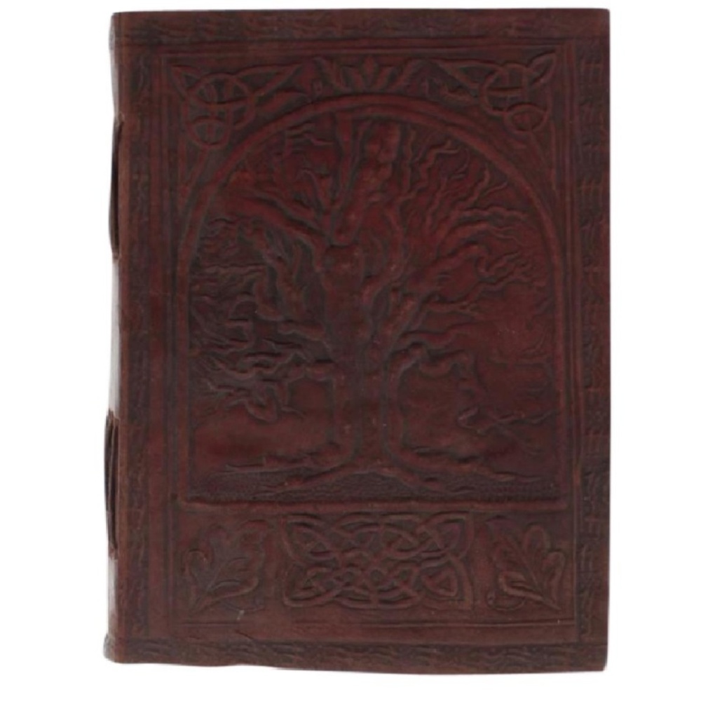 Brown Leather Tree Of Life Sketch Journal Diary